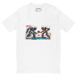 Short Sleeve Fitted Anime Fighting T-Shirt