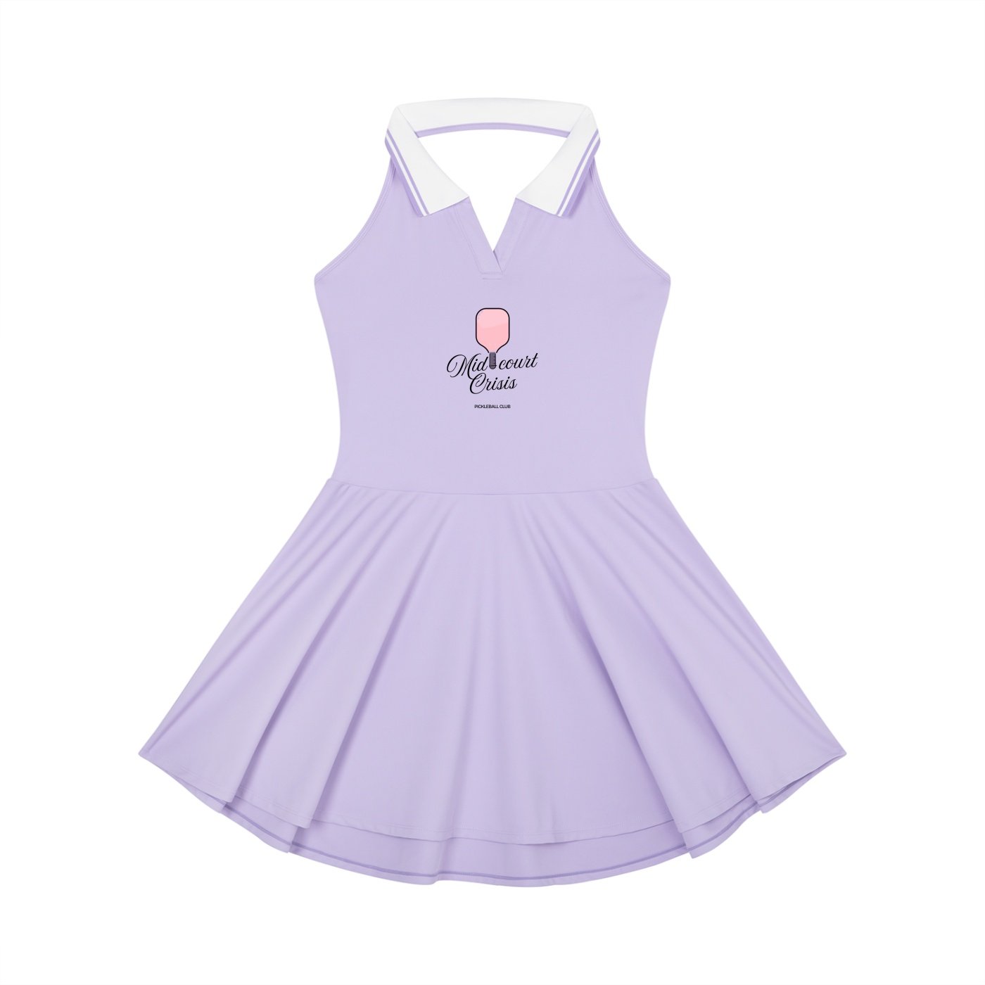 Women's Collared Halter A-Line Dress - Image 3