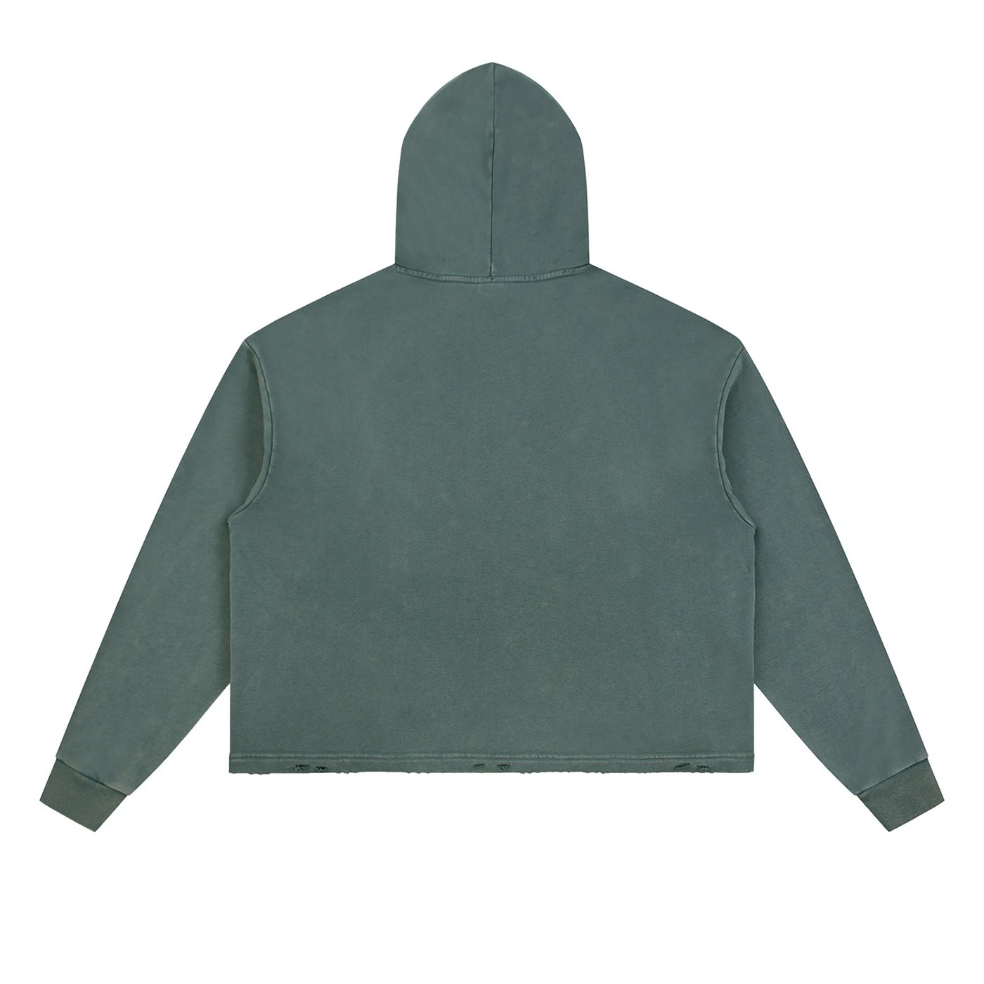 Vintage Washed Frayed-Hem Hoodie - Image 6