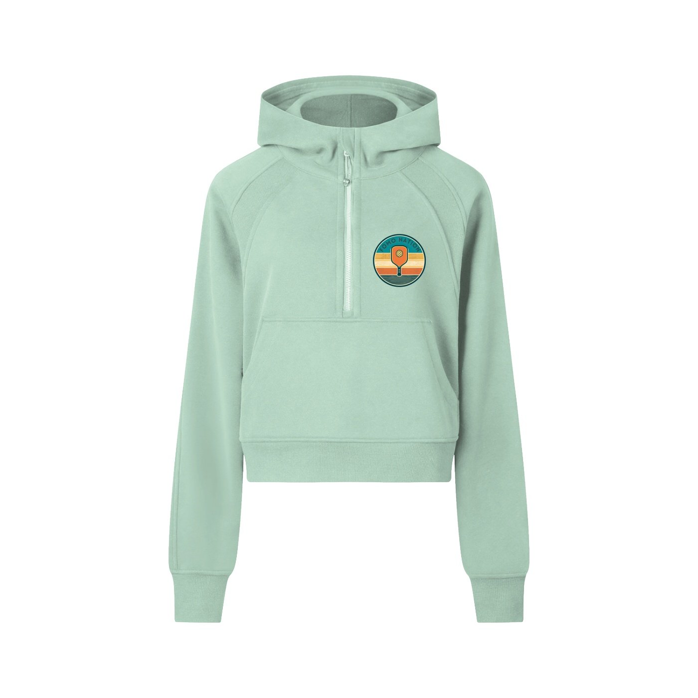 Cropped Half-Zip Hoodie - Image 3