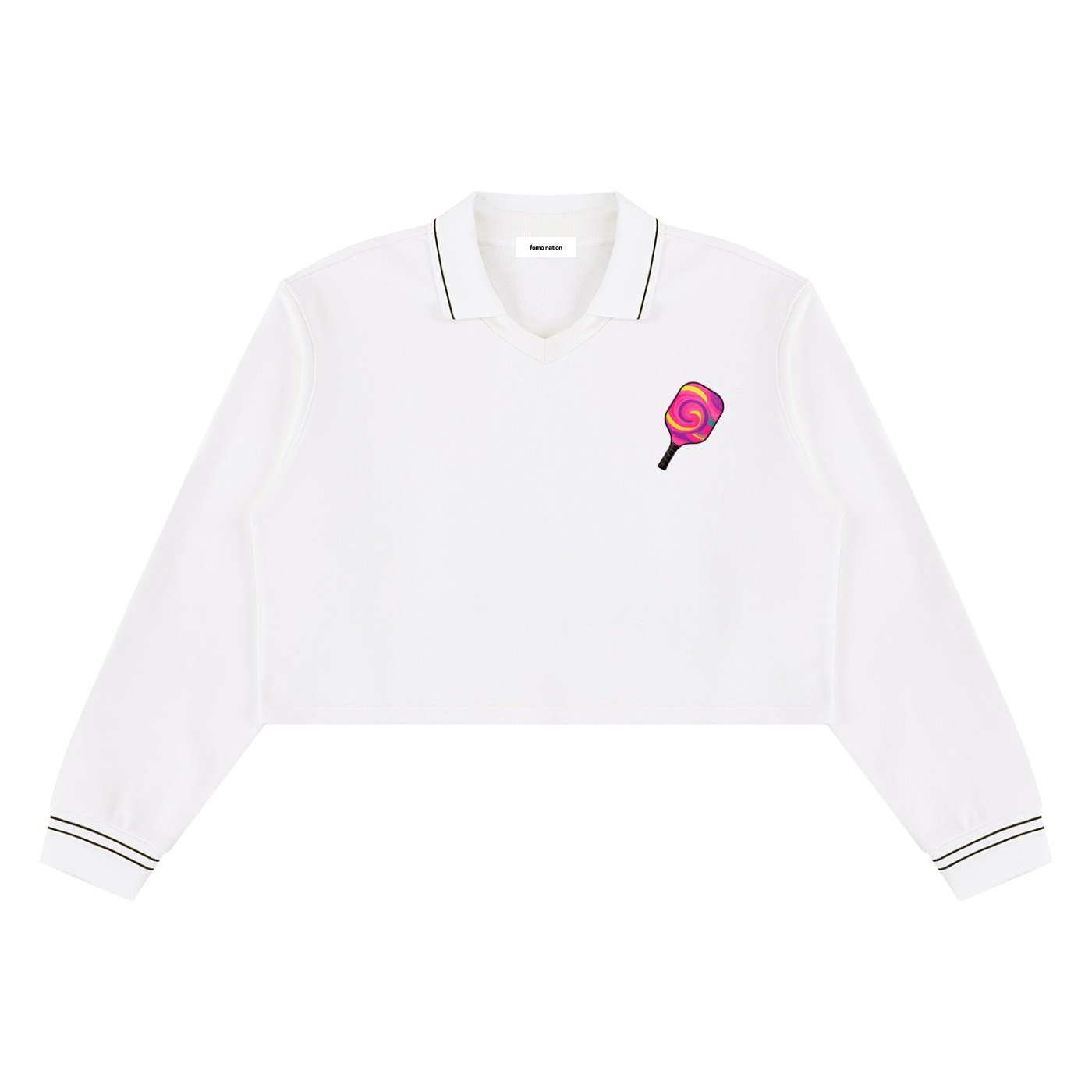 Women’s Crop Collared Sweatshirt - Image 5