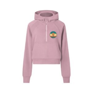 Cropped Half-Zip Hoodie