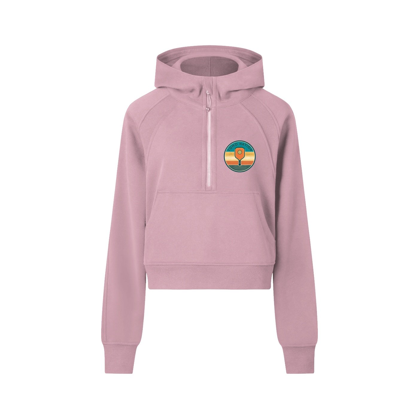 Cropped Half-Zip Hoodie