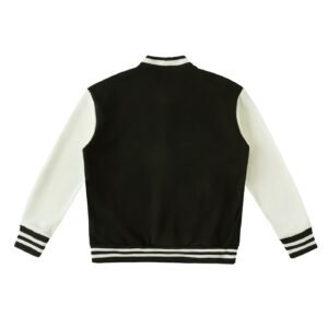 Two-Tone Fleeced Varsity Jacket