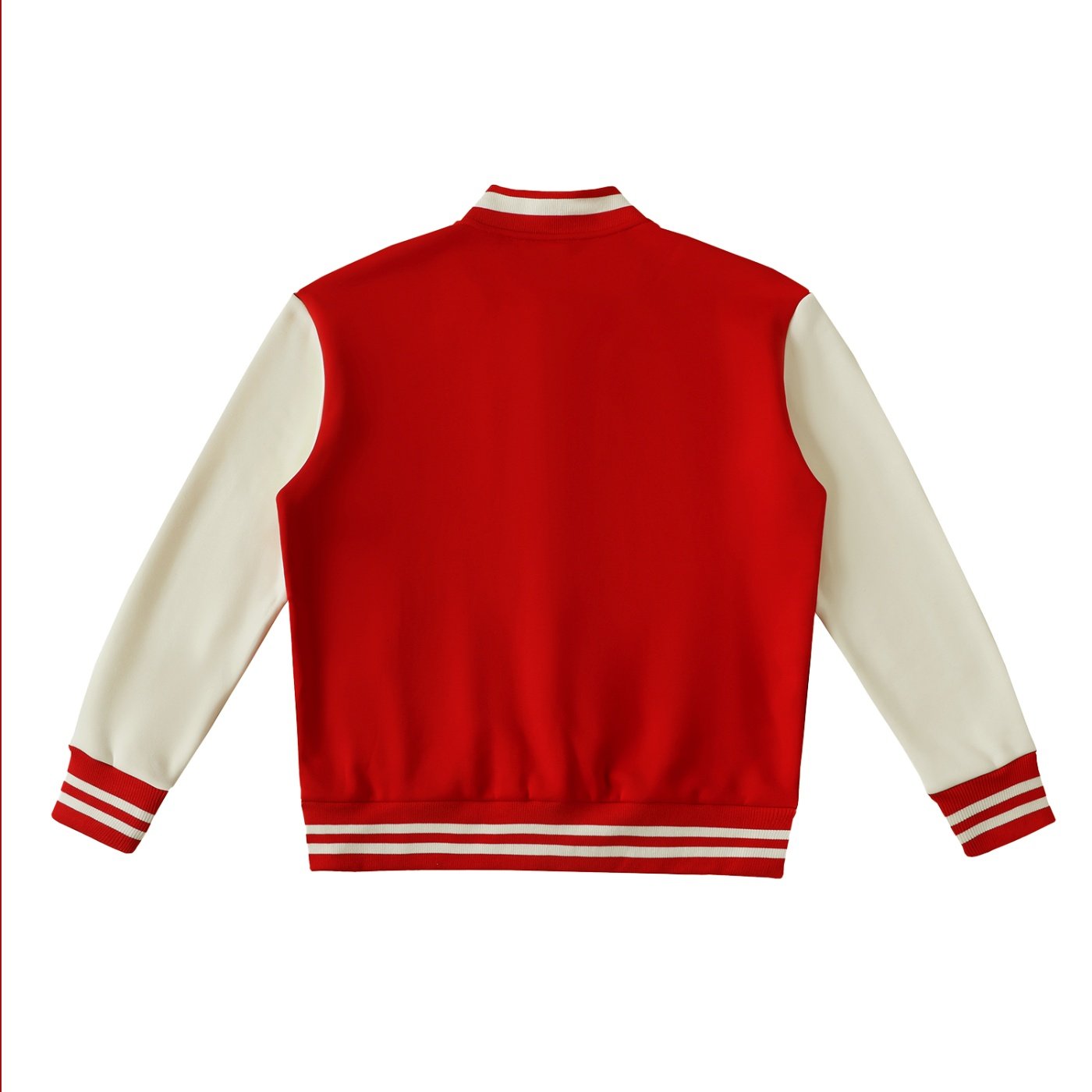 Two-Tone Fleeced Varsity Jacket - Image 4