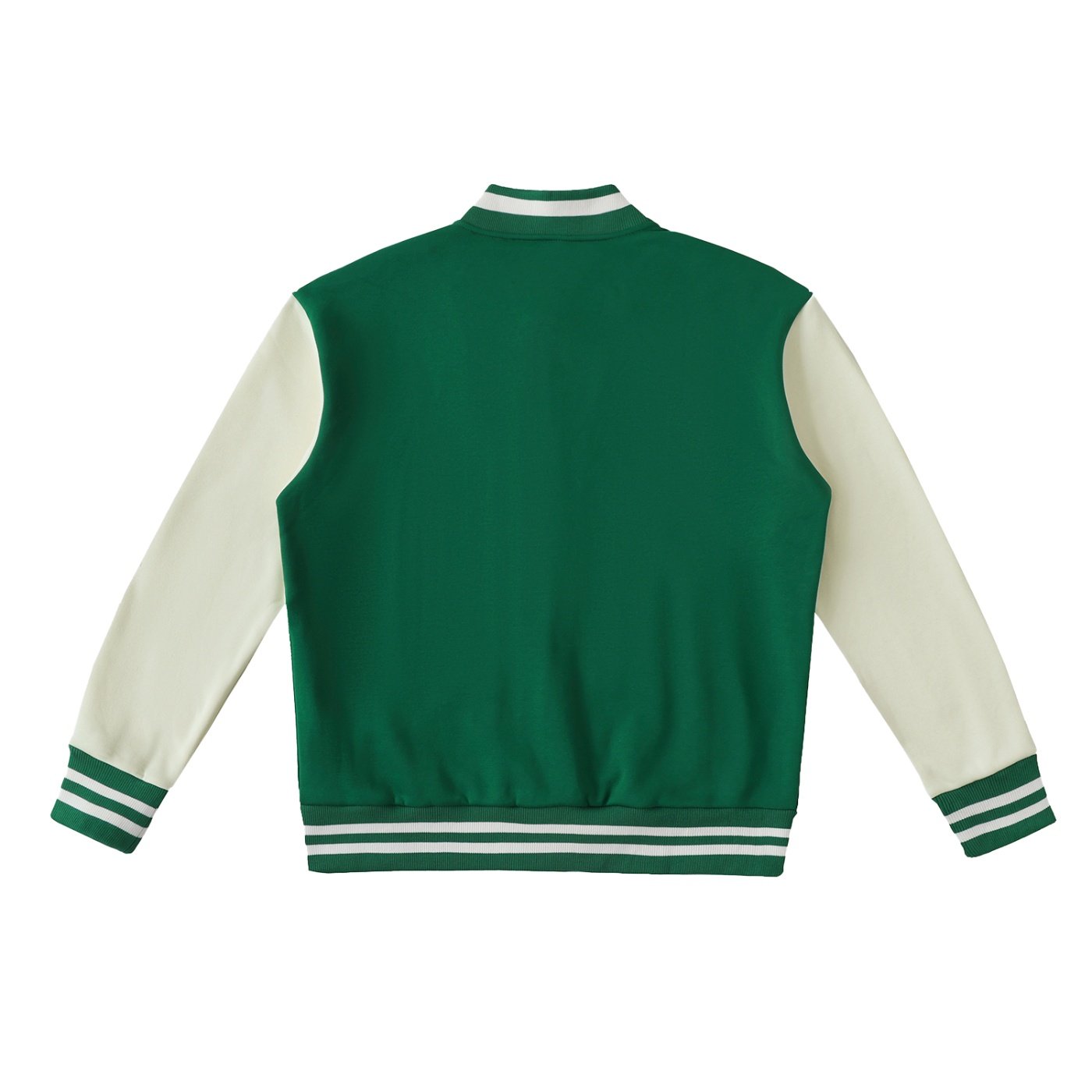 Two-Tone Fleeced Varsity Jacket - Image 6