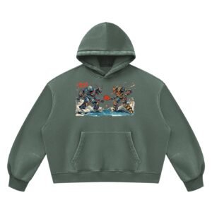 Unisex Vintage Wash Boxy Fleece Hoodie