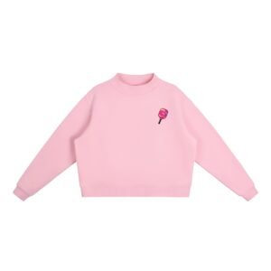 Essential Fleece Mock-Neck Crew Sweatshirt