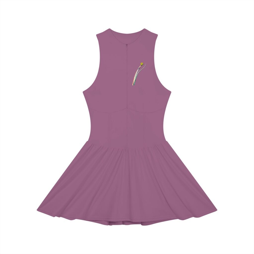 Women’s Ruched Sleeveless Full-Zip Dress