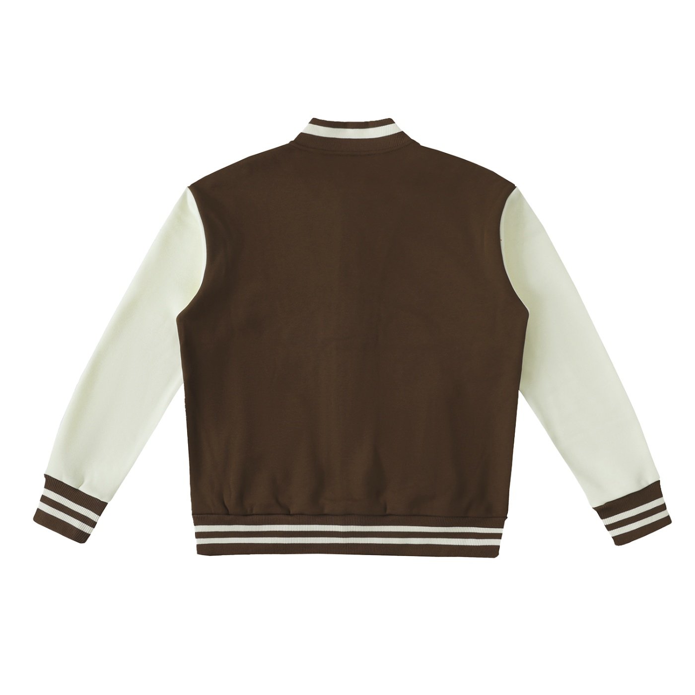 Two-Tone Fleeced Varsity Jacket - Image 8
