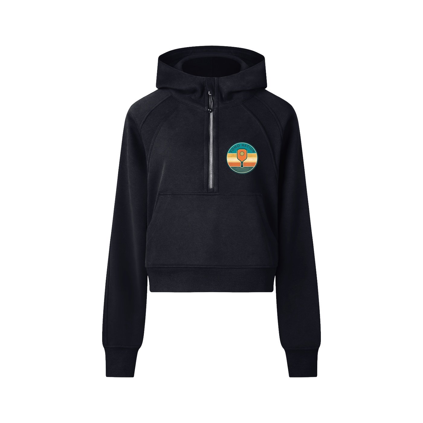 Cropped Half-Zip Hoodie - Image 5