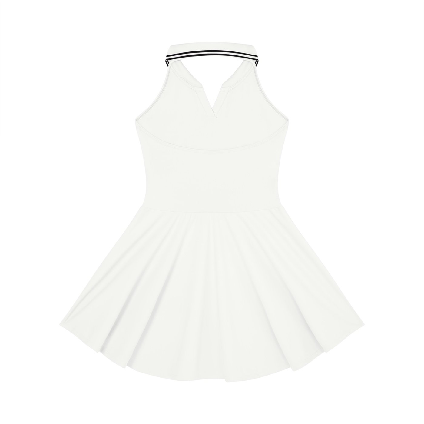 Women's Collared Halter A-Line Dress - Image 2