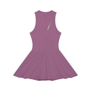 Women’s Ruched Sleeveless Full-Zip Dress