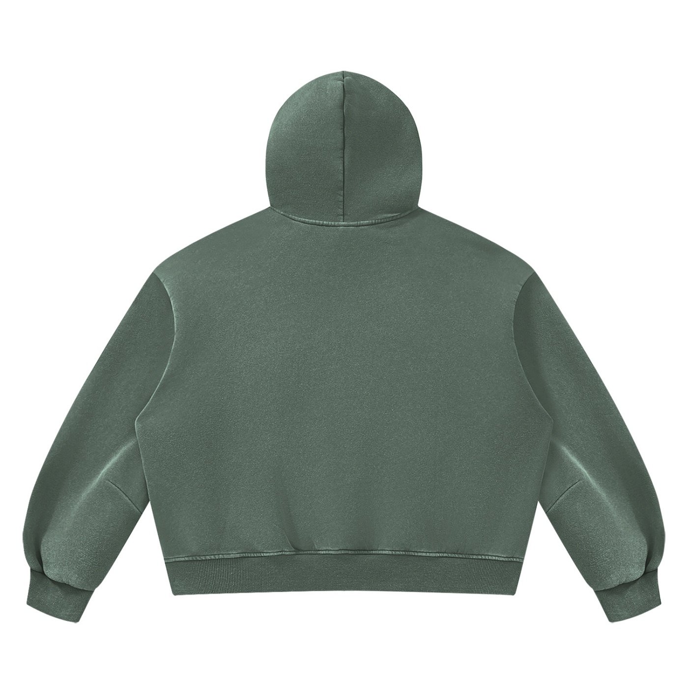 Unisex Vintage Wash Boxy Fleece Hoodie - Image 2