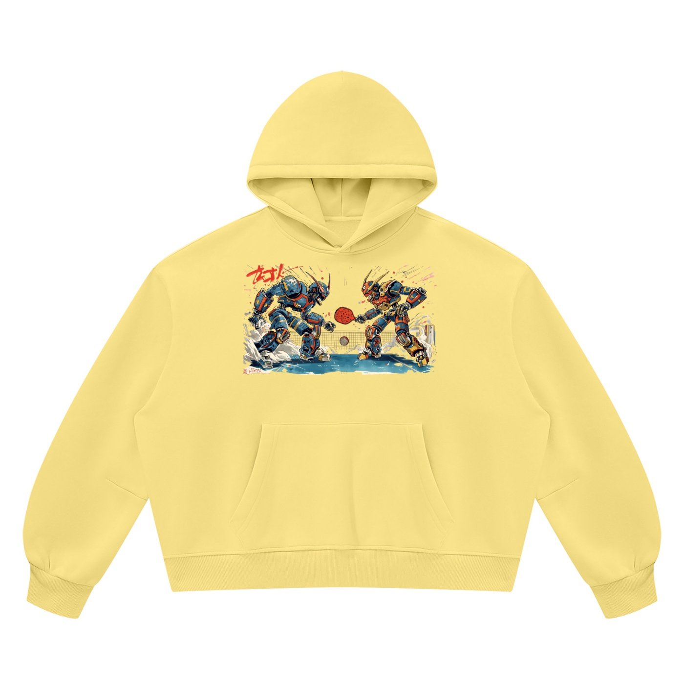 Unisex Vintage Wash Boxy Fleece Hoodie - Image 3