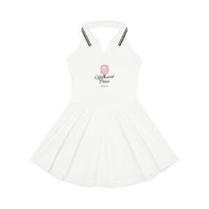 Women's Collared Halter A-Line Dress
