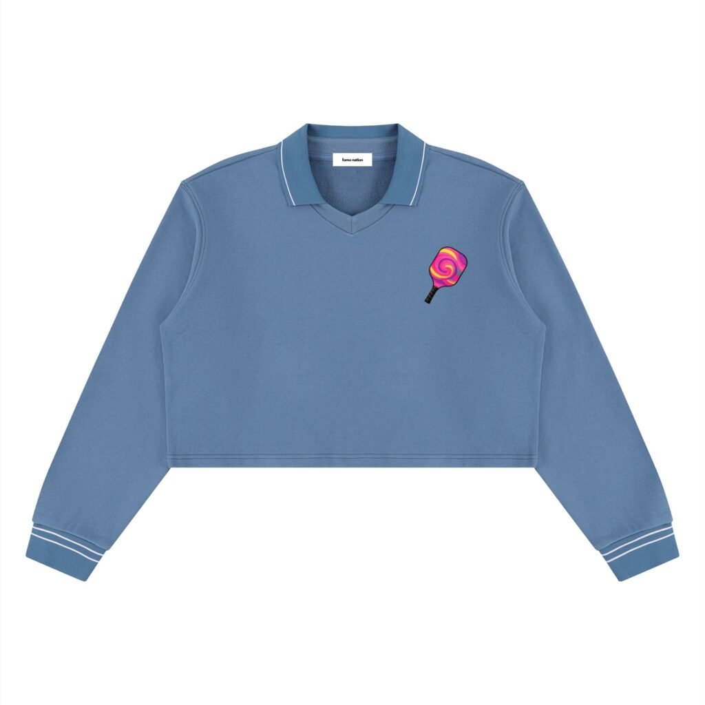 Women’s Crop Collared Sweatshirt