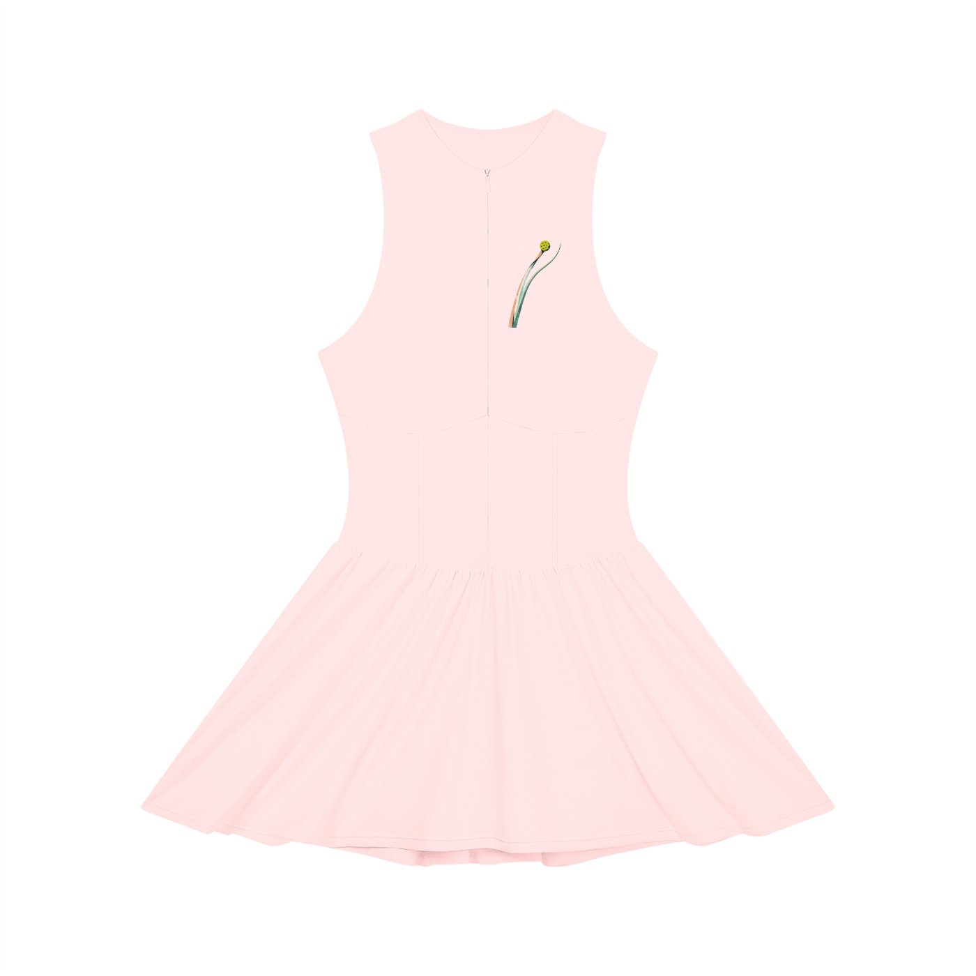 Women’s Ruched Sleeveless Full-Zip Dress - Image 3