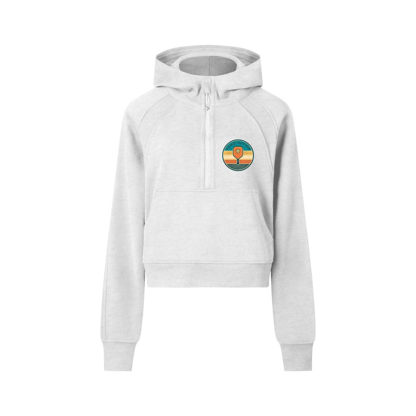 Cropped Half-Zip Hoodie - Image 7