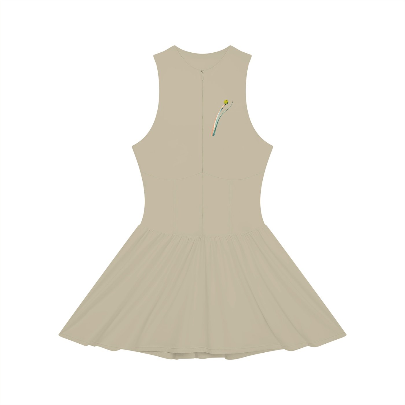 Women’s Ruched Sleeveless Full-Zip Dress - Image 5