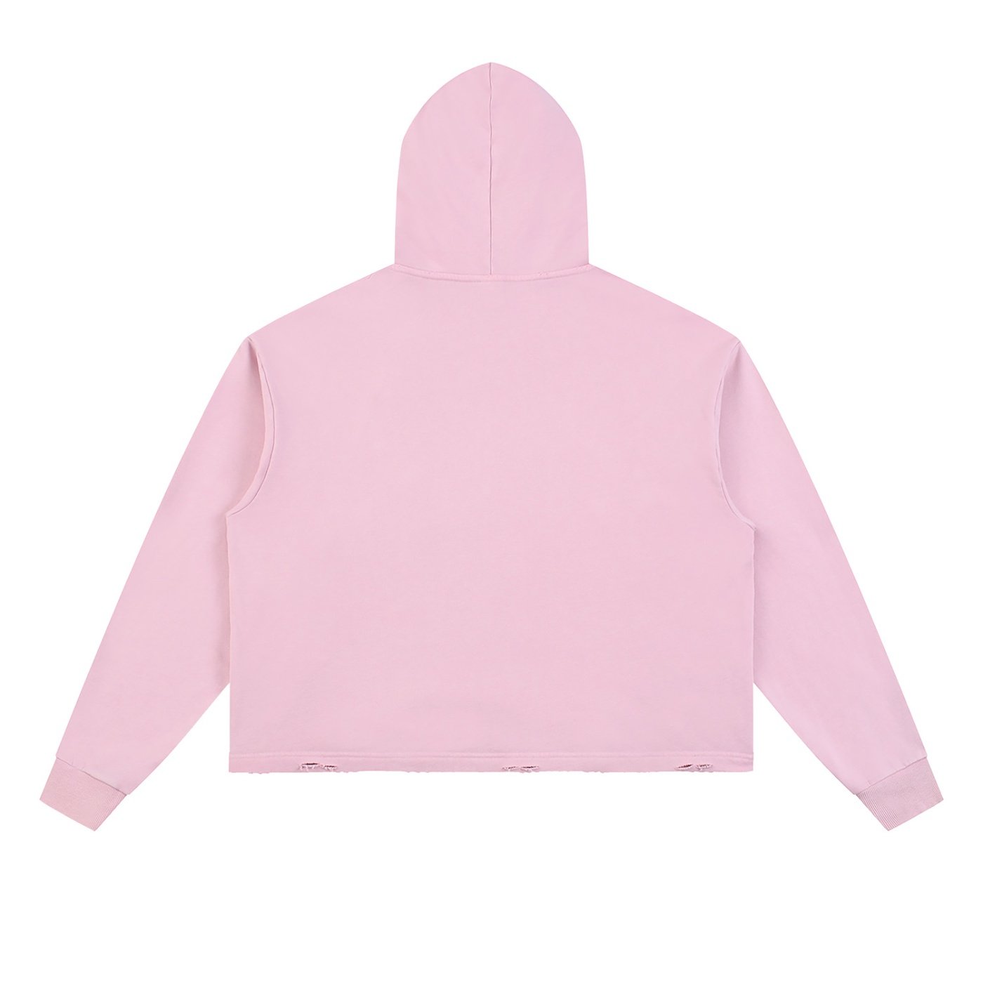 Vintage Washed Frayed-Hem Hoodie - Image 2