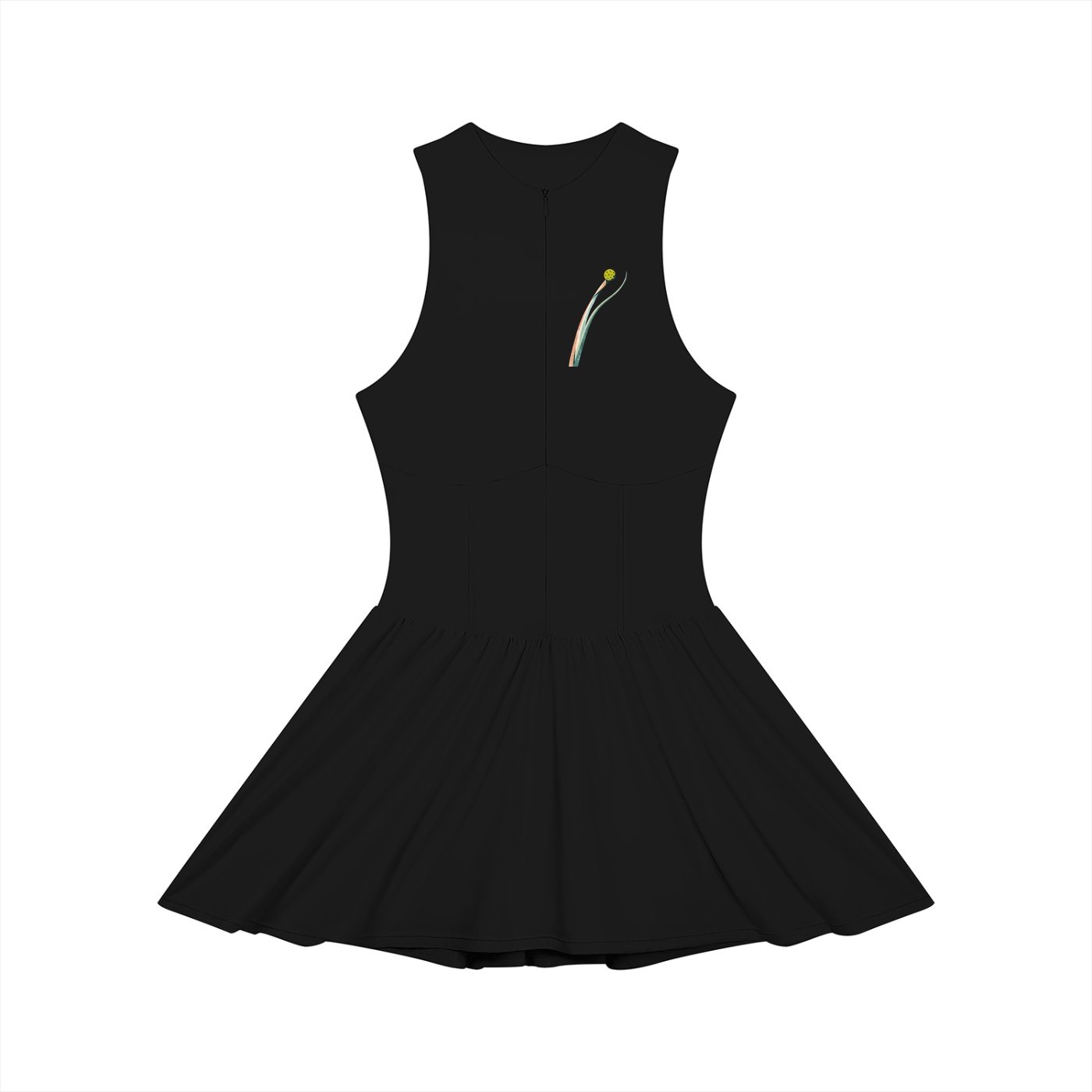Women’s Ruched Sleeveless Full-Zip Dress - Image 7