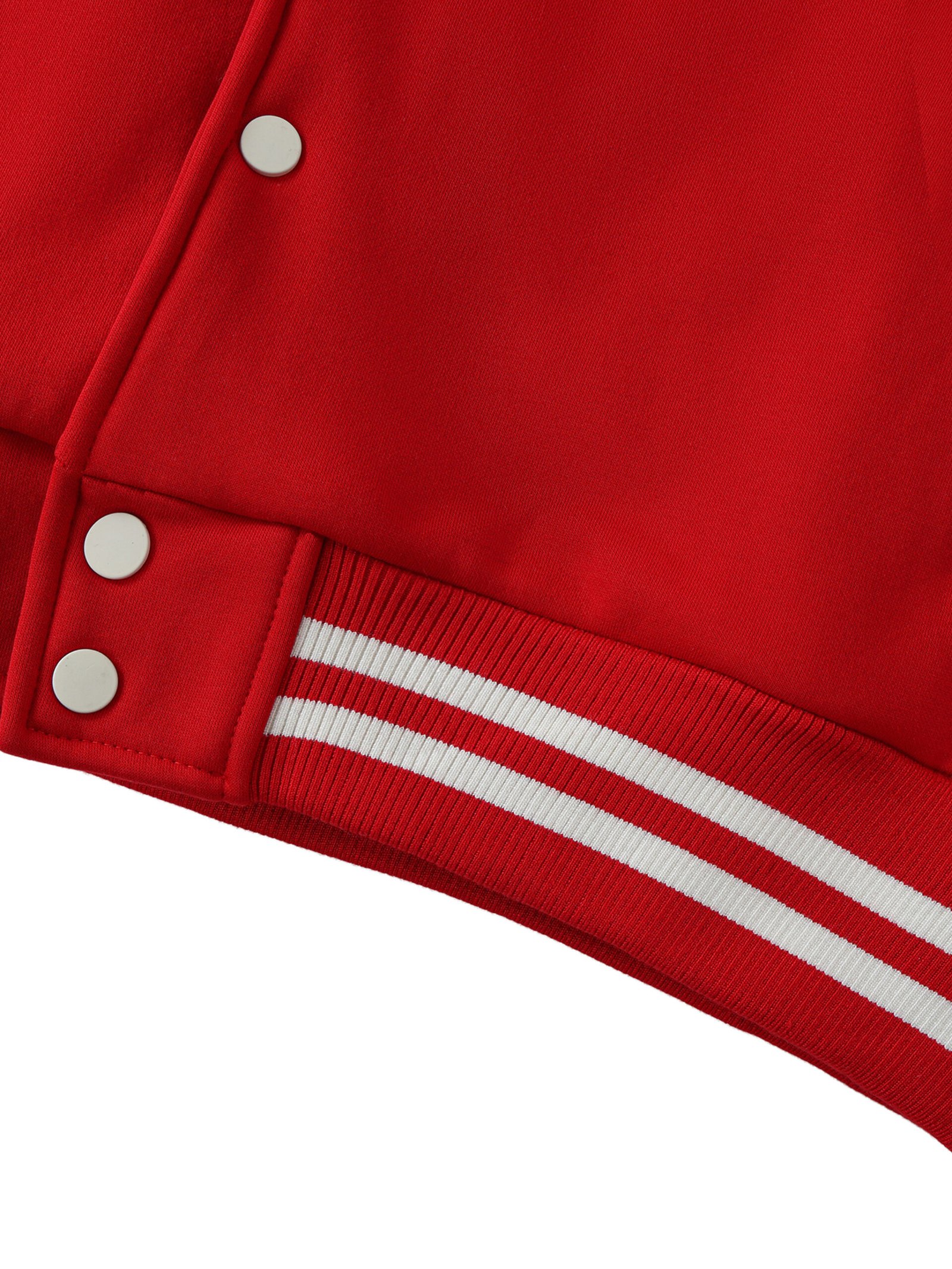 Two-Tone Fleeced Varsity Jacket - Image 10