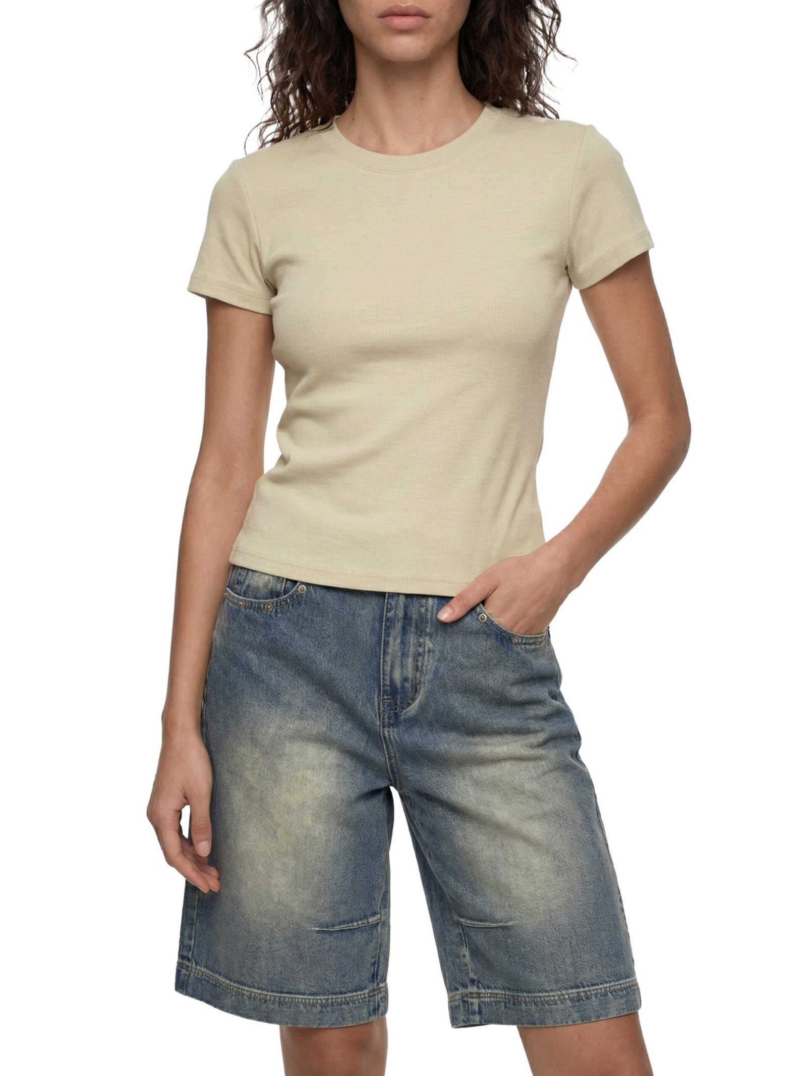 Women's Slim Fit Crewneck T-Shirt - Image 11