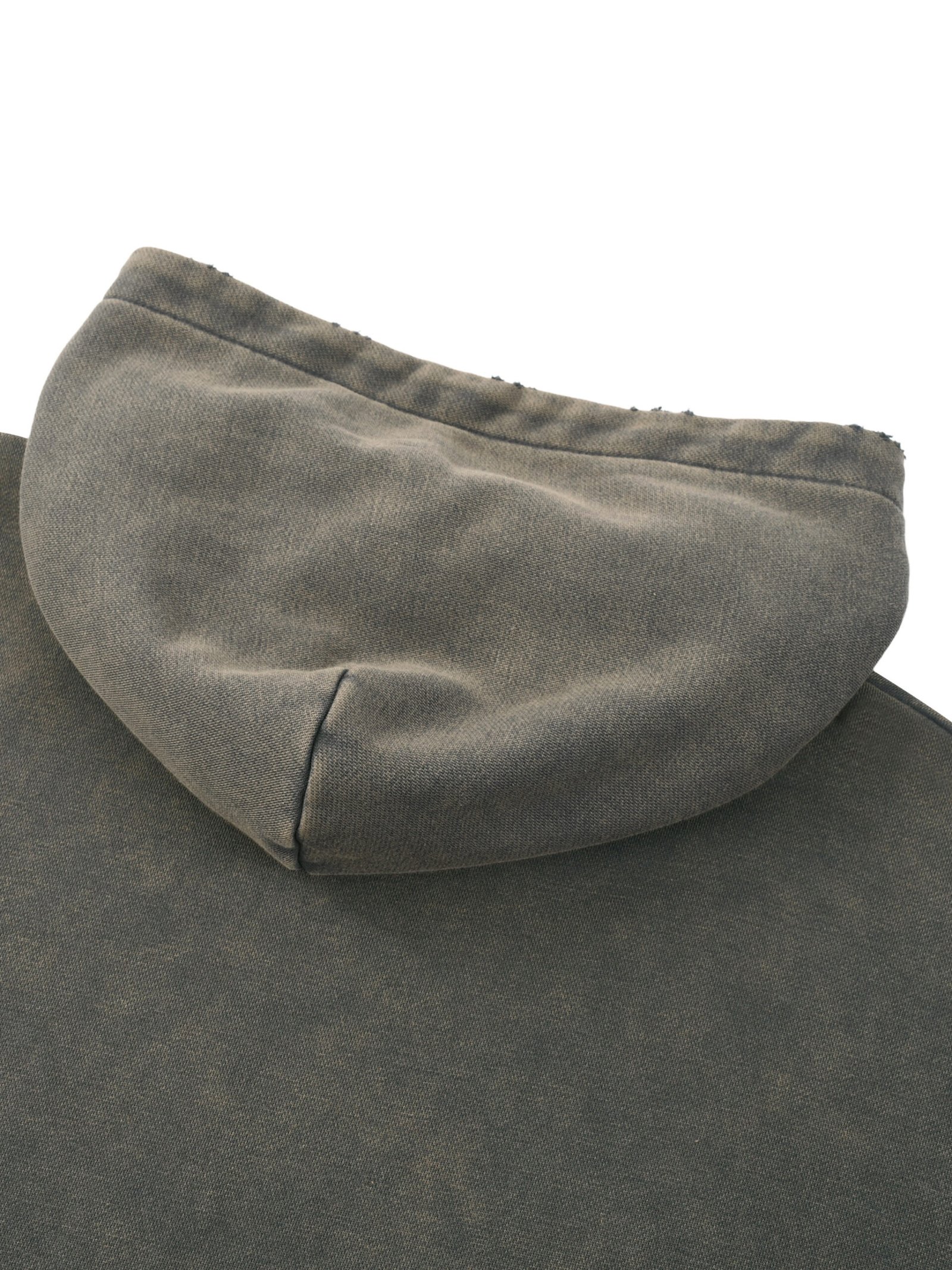 Vintage Washed Frayed-Hem Hoodie - Image 12