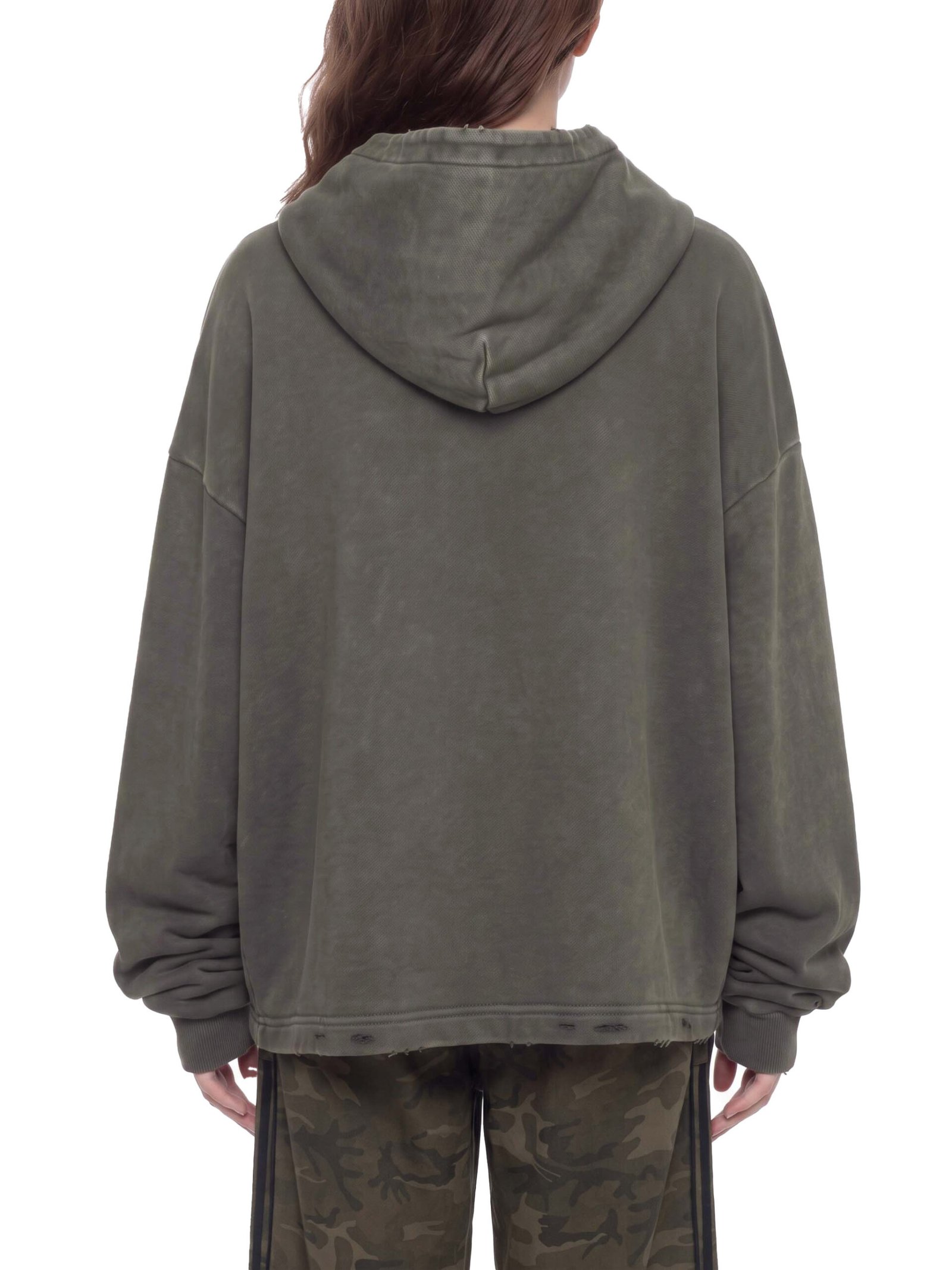 Vintage Washed Frayed-Hem Hoodie - Image 14